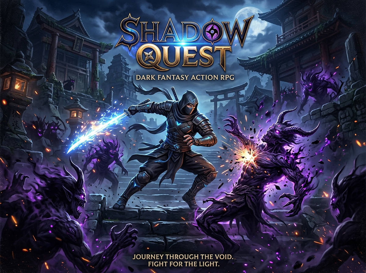 Shadow Quest RPG Poster